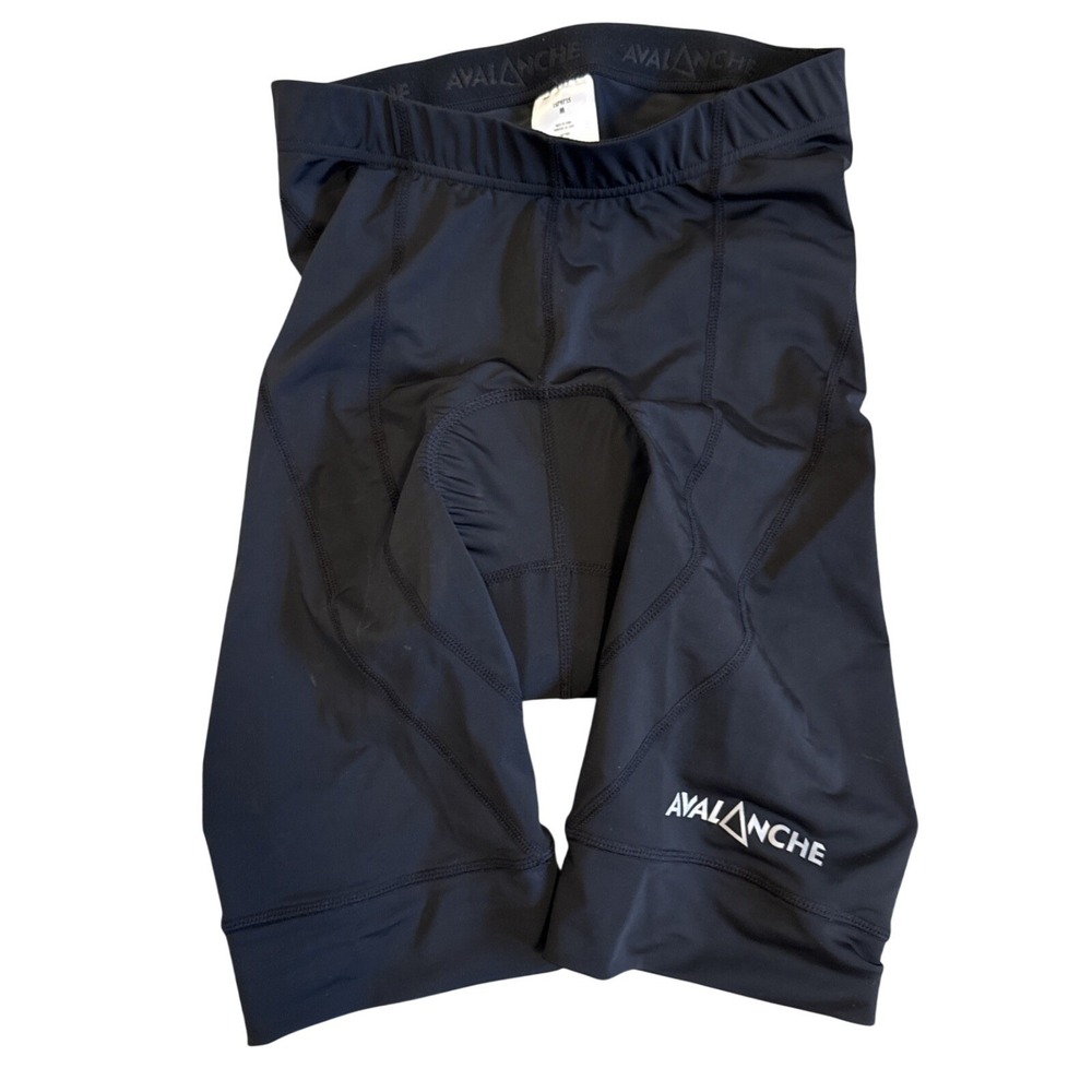 AVALANCHE Padded Cycling Shorts Medium M Black‎ Bicycle Bike